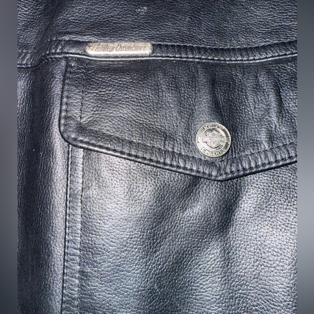 Harley-Davidson Black Leather Jacket - Picture 6 of 15